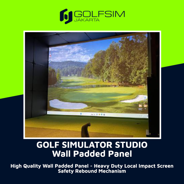 Golfsimjak - Golf Simulator Studio Padded Panel